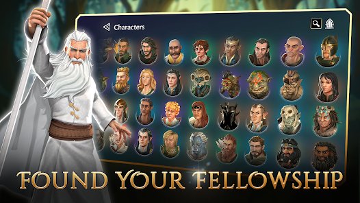 LotR:中つ国のヒーローたちのゲーム画面