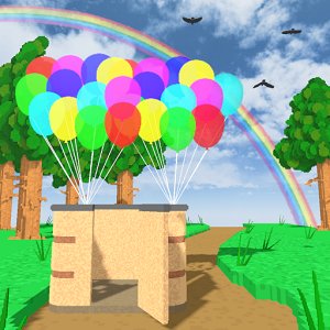脱出ゲーム　虹のある方へのアプリアイコン