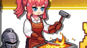 自分でつくった武器を使って世界を救おう！美少女鍛冶屋がハンマーと槍で悪魔に立ち向かう放置育成RPG『異世界鍛冶屋の育て方』の画像