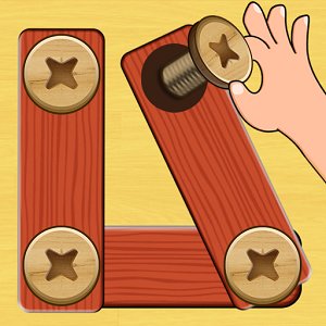 Wood Nuts &amp; Bolts Puzzleのアプリアイコン