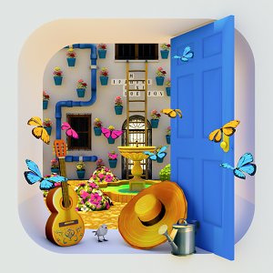 脱出ゲーム パティオ ~陽光きらめく秘密の中庭~のアプリアイコン