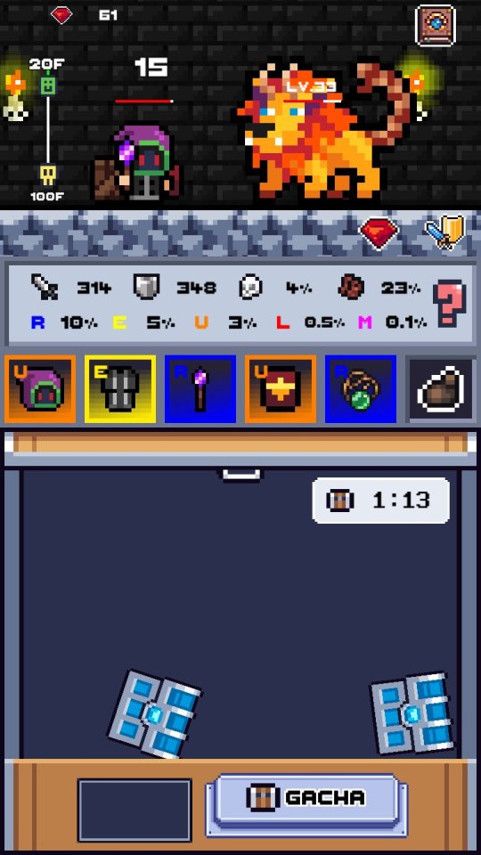 ガチャダンジョンRPG
