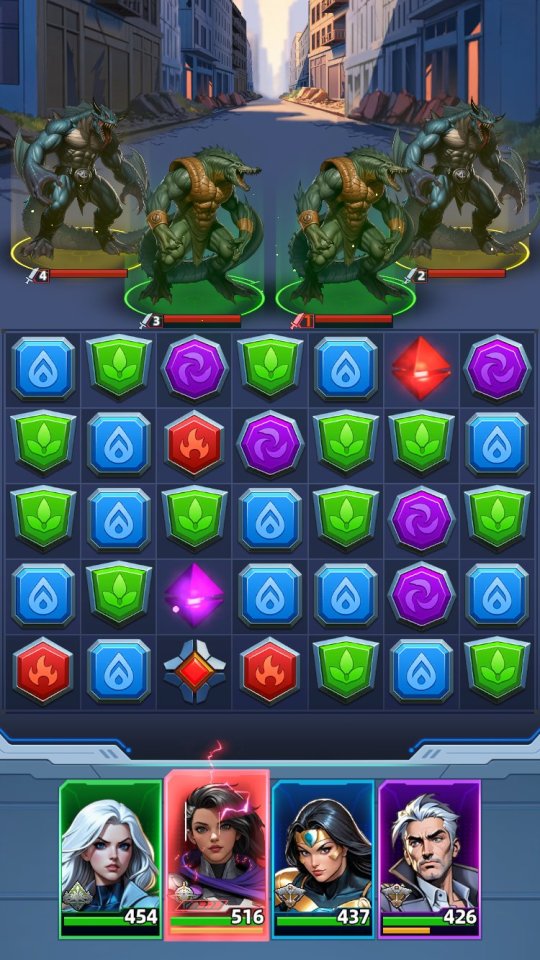 スーパーヒーロー＆パズルマッチ3 RPG