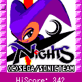 ソニックカフェ/NiGHTSの当時のゲーム画面