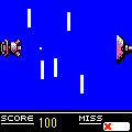 ボールでポン F用の当時のゲーム画面