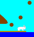 ウサぴょんの当時のゲーム画面