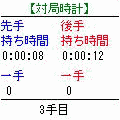 対局時計の当時のゲーム画面