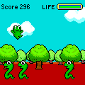 森のケロちゃんの当時のゲーム画面2