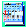 カレンジュール(F503iS)の当時のゲーム画面