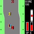 ロードファイターの当時のゲーム画面