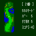 ゴルフ達人「藤田まこと」の当時のゲーム画面3