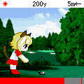 R-ゴルフ【育成ゲーム】の当時のゲーム画面