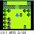 ミニRPGの当時のゲーム画面