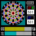 ろぼっとダーツ！ -Bull’s Eye-の当時のゲーム画面