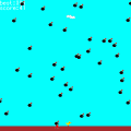 爆撃ひよこの当時のゲーム画面