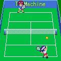アプリ テニスの当時のゲーム画面