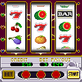スロットマシンVの当時のゲーム画面