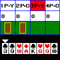 フォー・カードの当時のゲーム画面