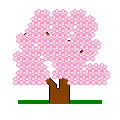 お花見の当時のゲーム画面