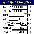 らくらくローンV2の当時のゲーム画面