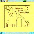 君の誕生日の当時のゲーム画面
