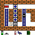 ROCK DUNGEON(QVGA)の当時のゲーム画面