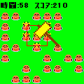 モグラ・モグラ・モグラの当時のゲーム画面