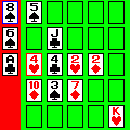 ひとり&ふたりポーカーの当時のゲーム画面