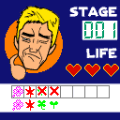 ロンブー亮の記憶絵文字ゲームの当時のゲーム画面
