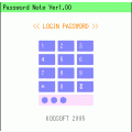 PassNote ver1.00の当時のゲーム画面
