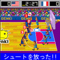 ポケットバスケットボールの当時のゲーム画面