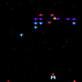 ギャラクシアンの当時のゲーム画面2