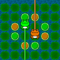 ジャンピングリバーシの当時のゲーム画面