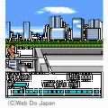 熱血新記録!ビル越え棒幅跳びの当時のゲーム画面2