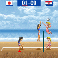 ポケットビーチバレーの当時のゲーム画面