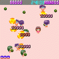 夏目理緒のスイカ爆弾ファイト!の当時のゲーム画面2
