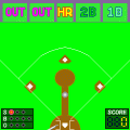 野球盤の当時のゲーム画面2