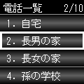 簡単電話の当時のゲーム画面