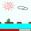 jump!!カエルの当時のゲーム画面