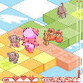 THE 突進!の当時のゲーム画面