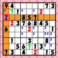 THE 数字パズルの当時のゲーム画面