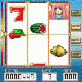 てのひらスロットマシンの当時のゲーム画面