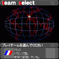 ケータイサッカーの当時のゲーム画面