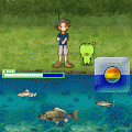 新・川のぬし釣りの当時のゲーム画面2