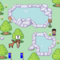 温泉天国の当時のゲーム画面