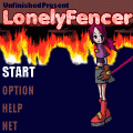 UP"LonelyFencerの当時のゲーム画面