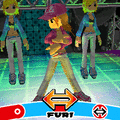 直感♪フルフルダンシングの当時のゲーム画面