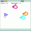 らくがきシューティングの当時のゲーム画面