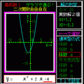 数Ⅰ　２次関数自由自在 V1.2の当時のゲーム画面