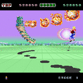 スペースハリアーの当時のゲーム画面